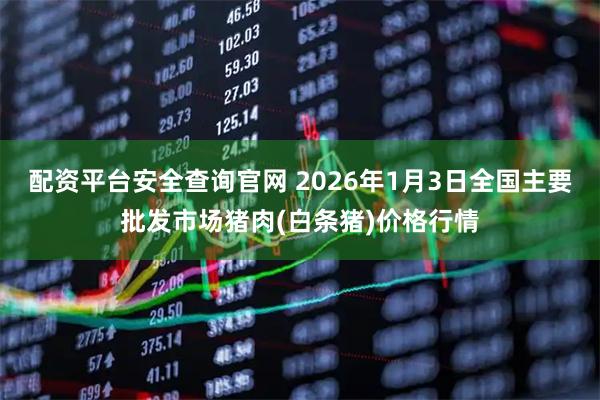 配资平台安全查询官网 2026年1月3日全国主要批发市场猪肉(白条猪)价格行情